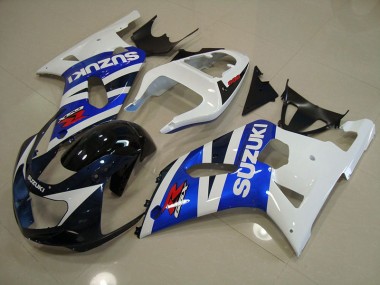 Azul Branco Kit Carenagem Moto Suzuki GSXR 750 K1 K2 K3 01-03