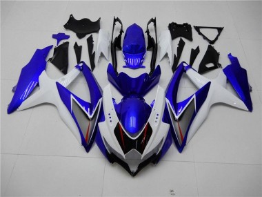 Branco Azul Kit Completo Carenagem Moto Suzuki GSXR 600 / 750 K8 08-10