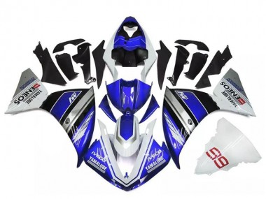 Branco Azul Prata Carenagem Moto Yamaha R1 15-19