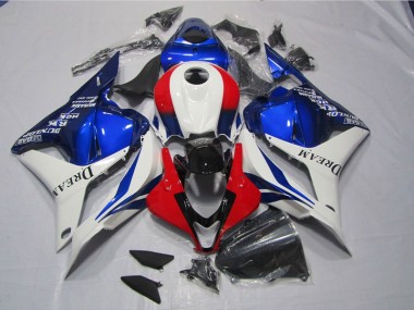 Branco Azul Vermelho DREAM Kits Carenagem Moto Honda CBR 600RR 09-12