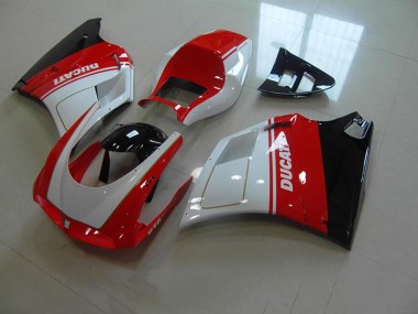 Vermelho Branco Moto Plástico Ducati 748 916 996 996S 93-05